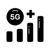 Beautifully designed vector of 5G technology signals in trendy style, premium icon