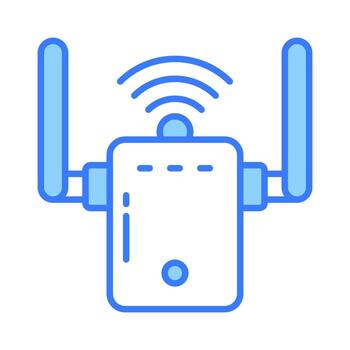 An icon of wifi modem in trendy style, vector of internet router in trendy style