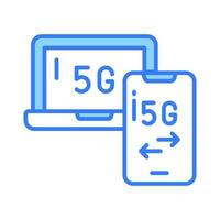 Beautifully designed 5G network icon in trendy style, 5G technology vector