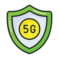 Carefully designed 5G network icon in trendy style, 5G technology vector