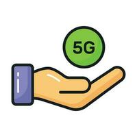 Check this beautiful vector of 5G technology in modern style, ready to use icon
