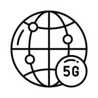 Grab this creatively designed 5G network connection icon in trendy style, 5G technology vector