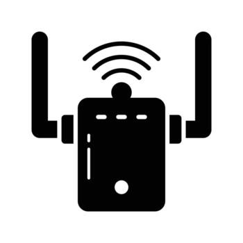 An icon of wifi modem in trendy style, vector of internet router in trendy style