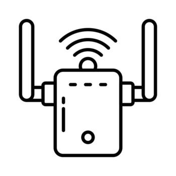 An icon of wifi modem in trendy style, vector of internet router in trendy style