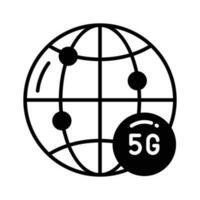 Grab this creatively designed 5G network connection icon in trendy style, 5G technology vector