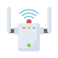 An icon of wifi modem in trendy style, vector of internet router in trendy style