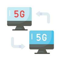 Check this carefully crafted 5G network icon in trendy style, premium vecto vector