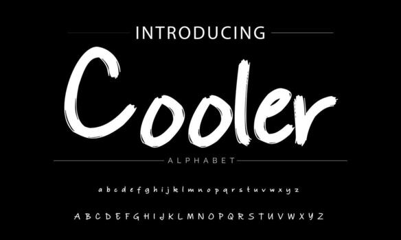 ABSERVE BRUSH Signature Font Calligraphy Logotype Script Brush Font Type Font lettering handwritten vector