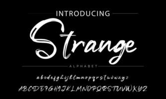 ABSERVE BRUSH Signature Font Calligraphy Logotype Script Brush Font Type Font lettering handwritten vector