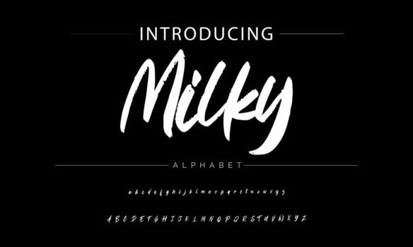 ABSERVE BRUSH Signature Font Calligraphy Logotype Script Brush Font Type Font lettering handwritten vector