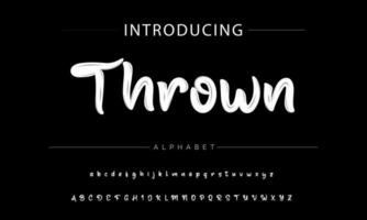ABSERVE BRUSH Signature Font Calligraphy Logotype Script Brush Font Type Font lettering handwritten vector