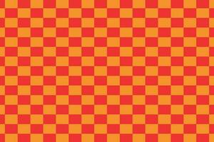 Red and orange rectangle tile chess board pattern vector background