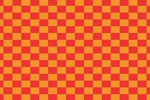 Red and orange rectangle tile chess board pattern vector background