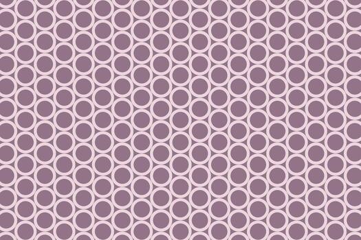 Pink outline circle grid pattern. Outlined circles vector background.