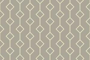 Quilt square and line ornament pattern. Vector background.