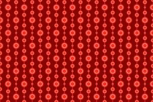 Red geometric circle and striped line pattern. Vector background.