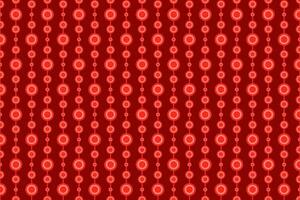 Red geometric circle and striped line pattern. Vector background.