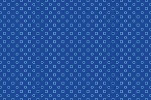 Blue outline circle and square polka pattern vector background