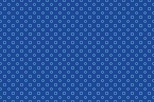 Blue outline circle and square polka pattern vector background