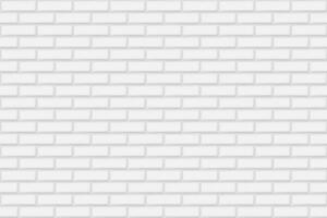 White seamless brick wall texture background vector