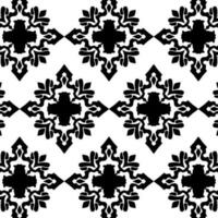 geometric cool abstract floral pattern vector