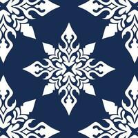geometric cool abstract floral pattern vector