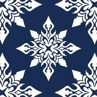 geometric cool abstract floral pattern vector