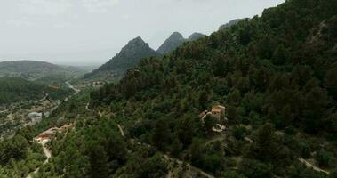 Beautiful mountain landscape in summer, cloudy sky. Spain video