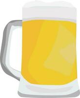 color illustration glass mug beer light beer vector