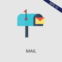 correo plano icono vector eps archivo