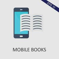 Mobile Book Flat Icon Vector Eps File
