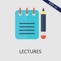 Lectures Flat Icon Vector Eps File