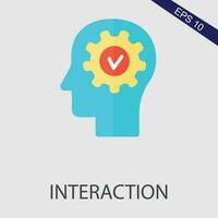 Interaction Flat Icon Vector Eps File