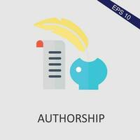 Authorship Flat Icon Vector Eps File