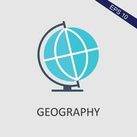 geografía plano icono vector eps archivo