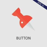 Button Flat Icon Vector Eps File