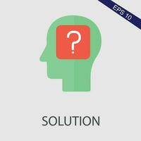 Solution Flat Icon Vector Eps File