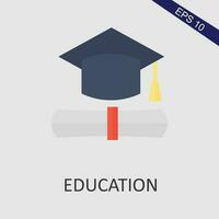 Education Flat Icon Vector Eps File