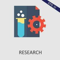 Research Flat Icon Vector Eps File