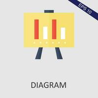 Diagram Flat Icon Vector Eps File