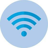 wi fi icon on internet button vector