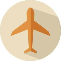 illustration of a plane icon vector