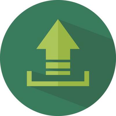 flat design Exchange square button