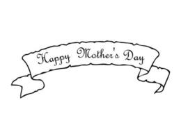 Happy mother's day. Hand drawn lettering for greeting card, prints and posters vector