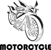 motocicleta contorno logo vector archivo