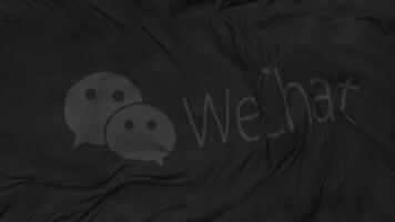 WeChat, Weixin Flag Seamless Looping Background, Looped Bump Texture Cloth Waving Slow Motion, 3D Rendering video