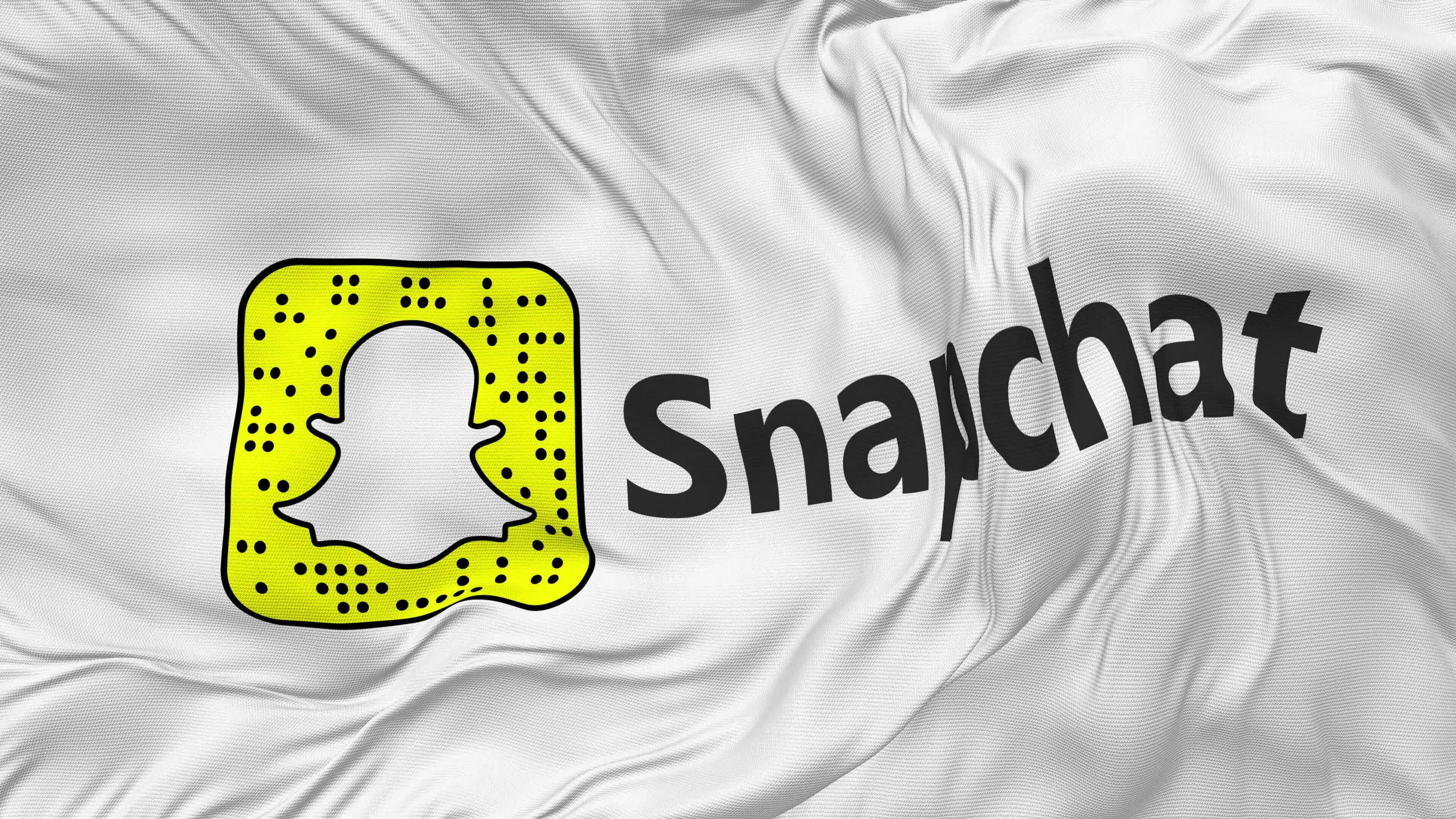 SnapChat Flag Seamless Looping Background, Looped Bump Texture Cloth