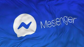 Messenger Flag Seamless Looping Background, Looped Bump Texture Cloth Waving Slow Motion, 3D Rendering video