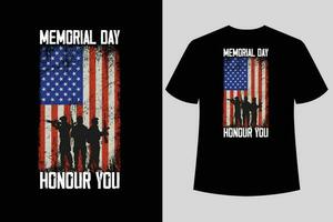 Happy memorial day typography t-shirt design, Memorial Day T shirt Design vector