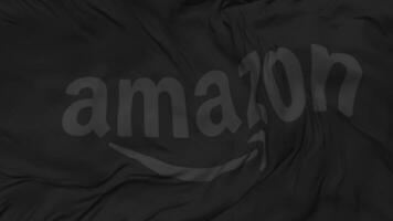 Amazon Web Services Flag Seamless Looping Background, Looped Bump Texture Cloth Waving Slow Motion, 3D Rendering video